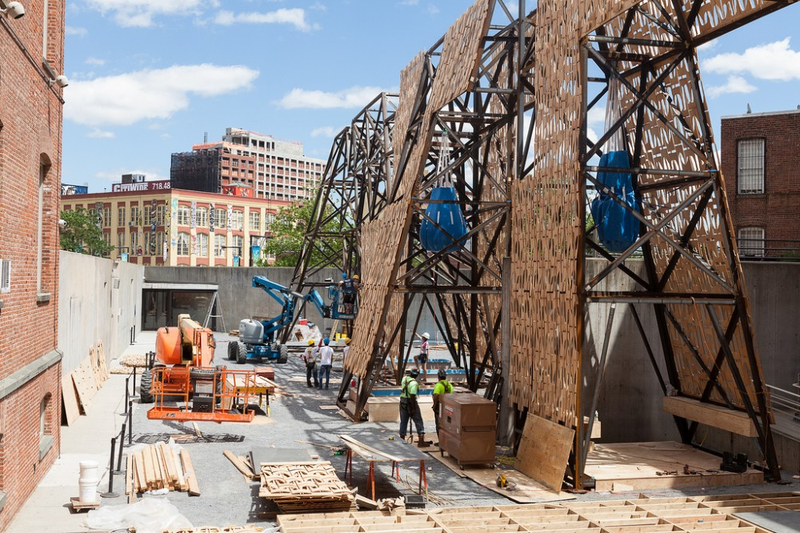 Illustration for article titled MoMA's New Playground Is Woven From the Bones of 3,000 Skateboards